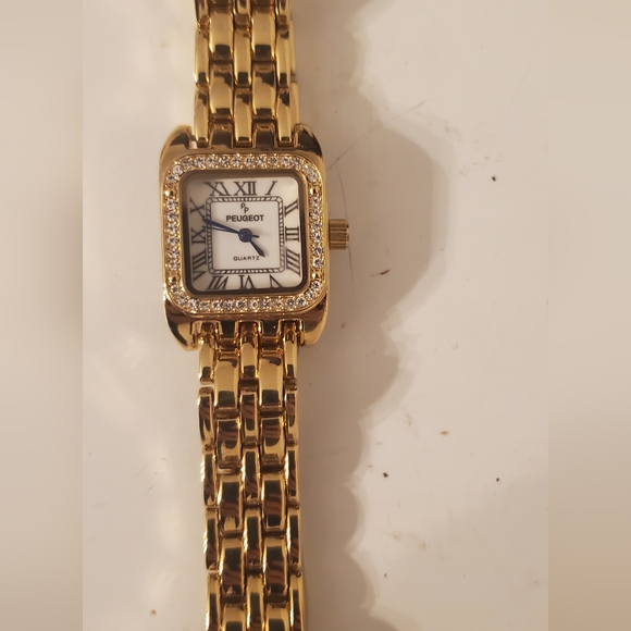 Peugeot Gold Women's Watch with Crystal Accents - Picture 2 of 5